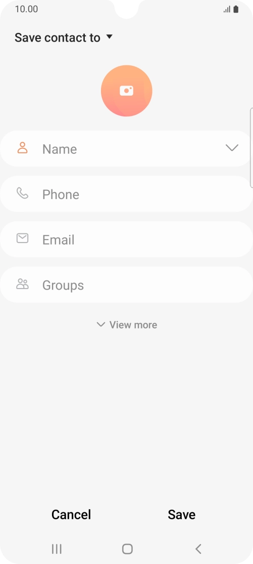 Press the address book drop down list.