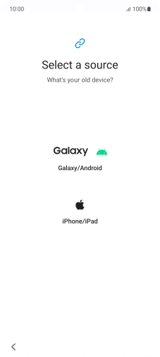 Press the required setting and follow the instructions on the screen to transfer the content from another phone.
