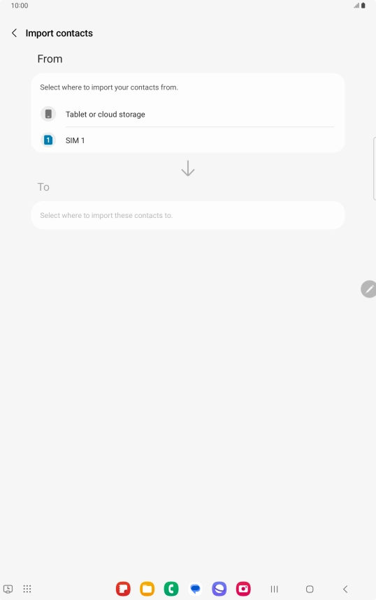 Press the name of the SIM.