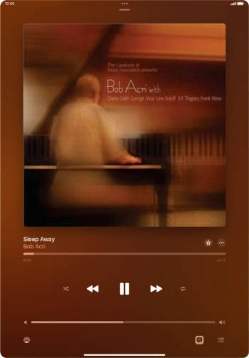 Press arrow right to go to the next audio file.