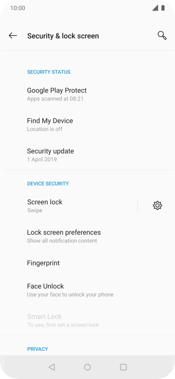 Press Fingerprint.
