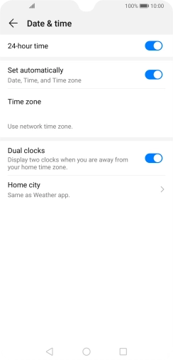 Press the Home key to return to the home screen.