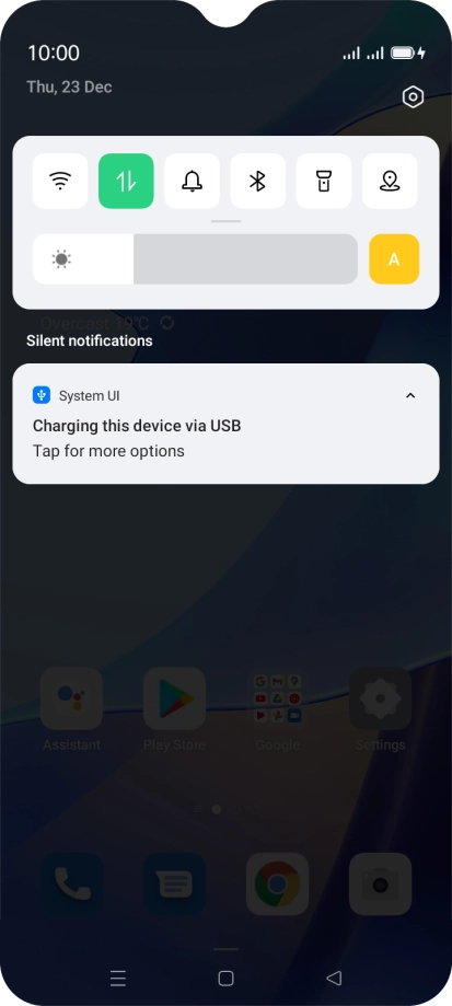 Press Tap for more options.