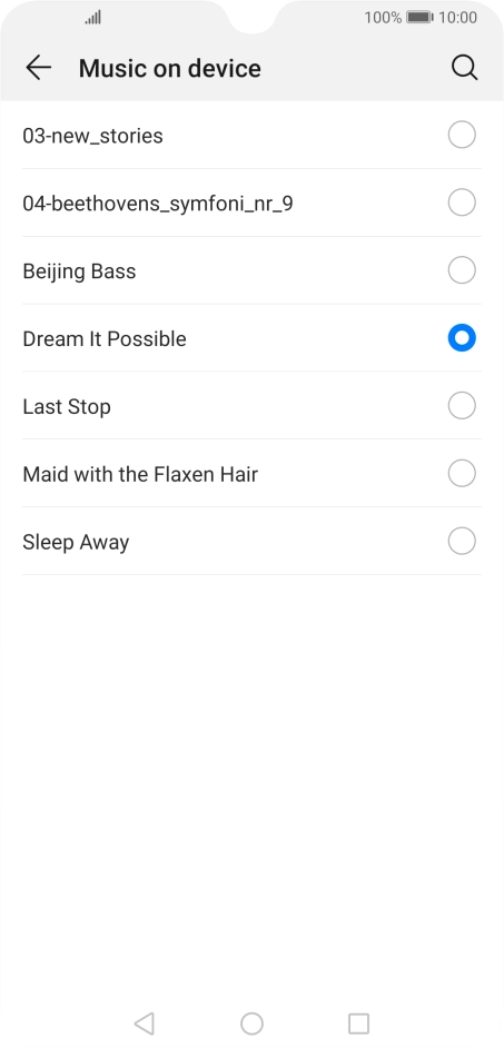 Press the required ring tones to hear them.