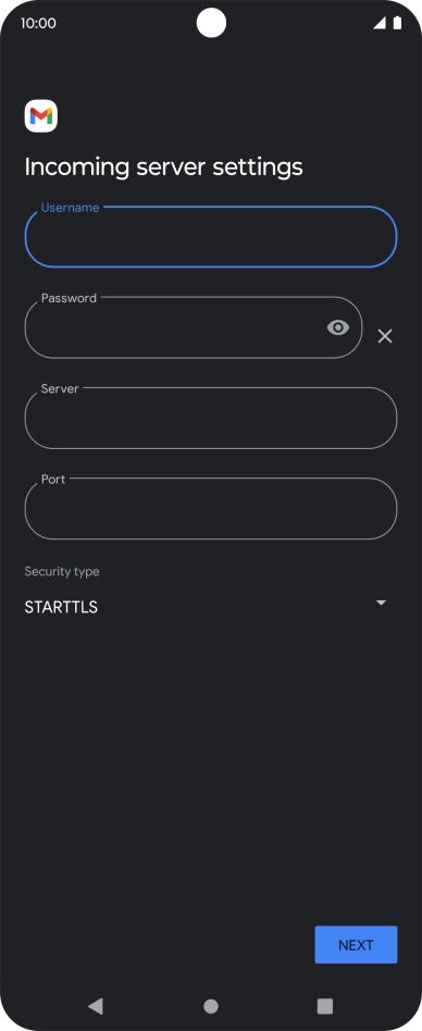 Press the field below 