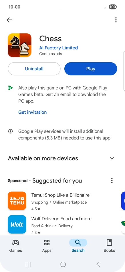 Press the Home key to return to the home screen.