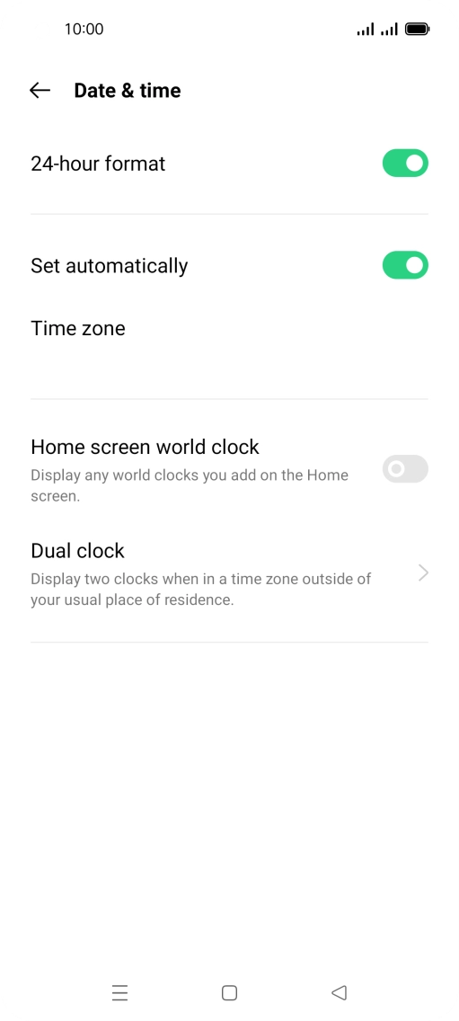 Press the Home key to return to the home screen.