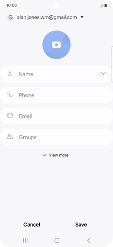 Press Name and key in the required name.