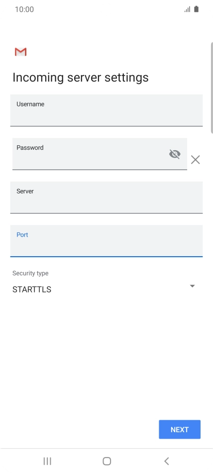 Press the drop down list below 