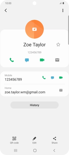 Press the call icon next to the required number.
