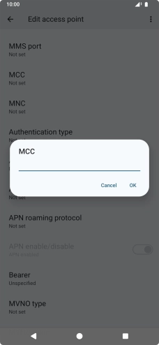 Key in 234 and press OK.