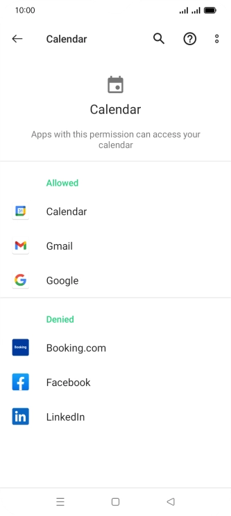 Press the required app.