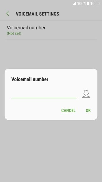 Key in +447953222222 and press OK.