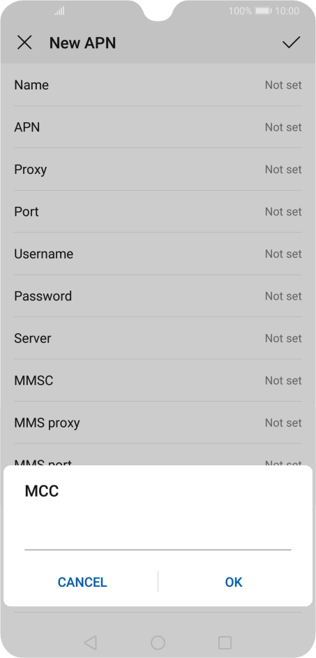 Key in 234 and press OK.