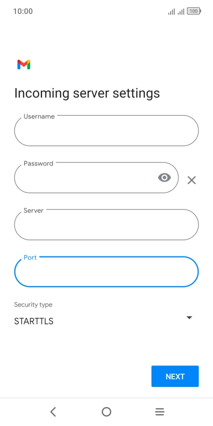 Press the drop down list below 