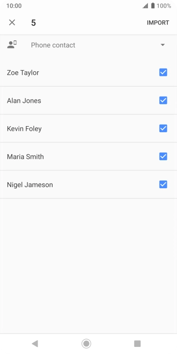 Press the drop down list.