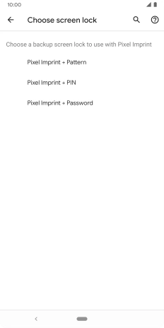 Press the required phone lock code and follow the instructions on the screen to create an additional phone lock code.