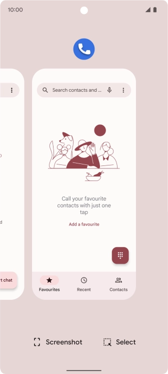 To end one running application, slide your finger upwards on the required application.