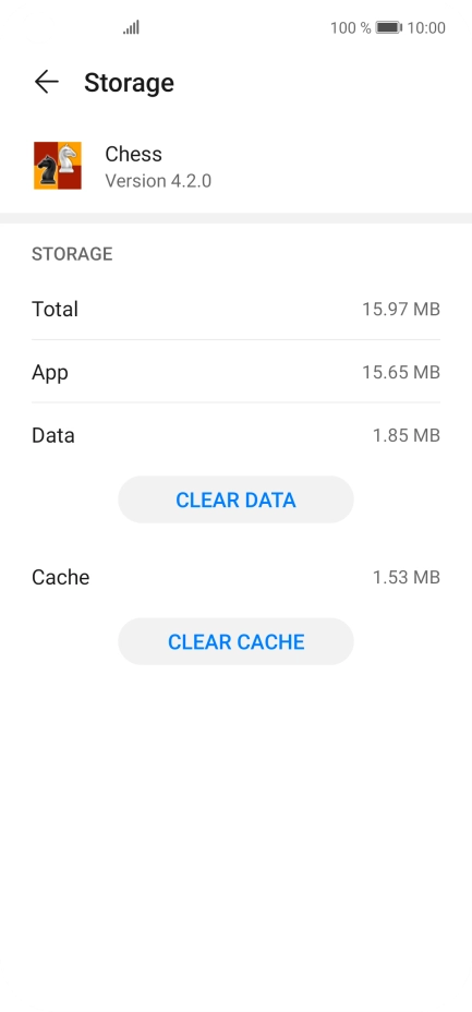 Press CLEAR CACHE.