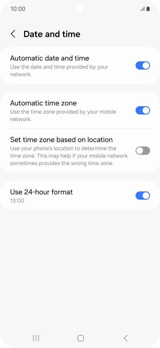 Press the Home key to return to the home screen.