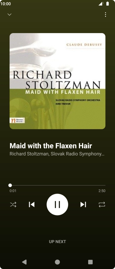 Press arrow right to go to the next audio file.