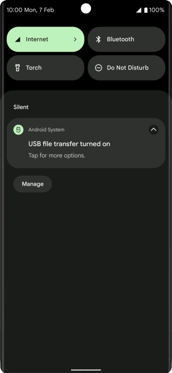 Press Tap for more options.