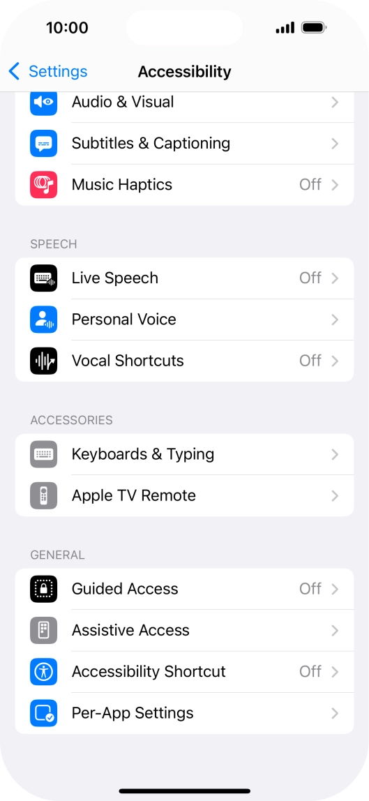 Press the required category below 