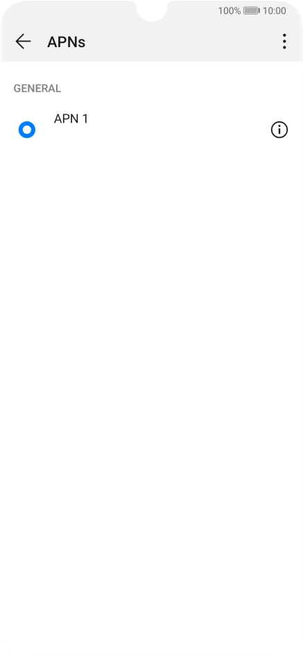 Press the menu icon.