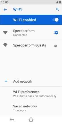 Press the Home key to return to the home screen.