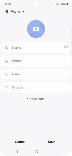 Press the address book drop down list.