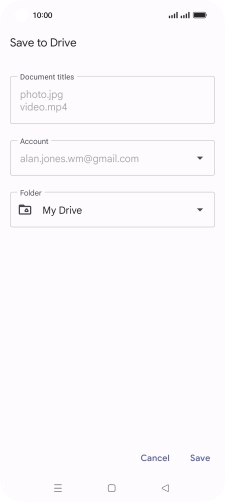 To create a new folder, press the new folder icon and follow the instructions on the screen to create a new folder.