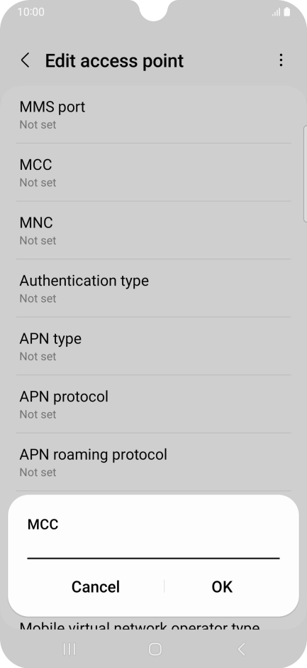 Key in 234 and press OK.