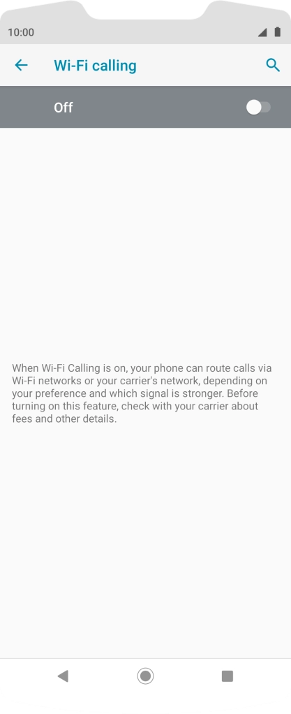 Press the indicator to turn the function on or off.