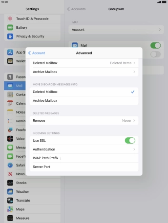 Press Authentication.