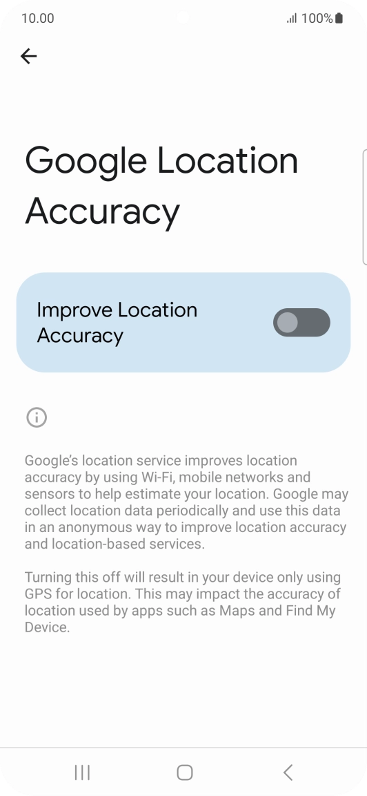 If you press the indicator next to 