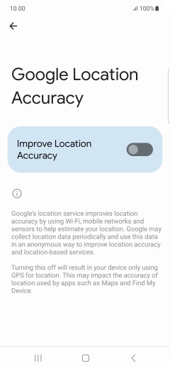 If you press the indicator next to 