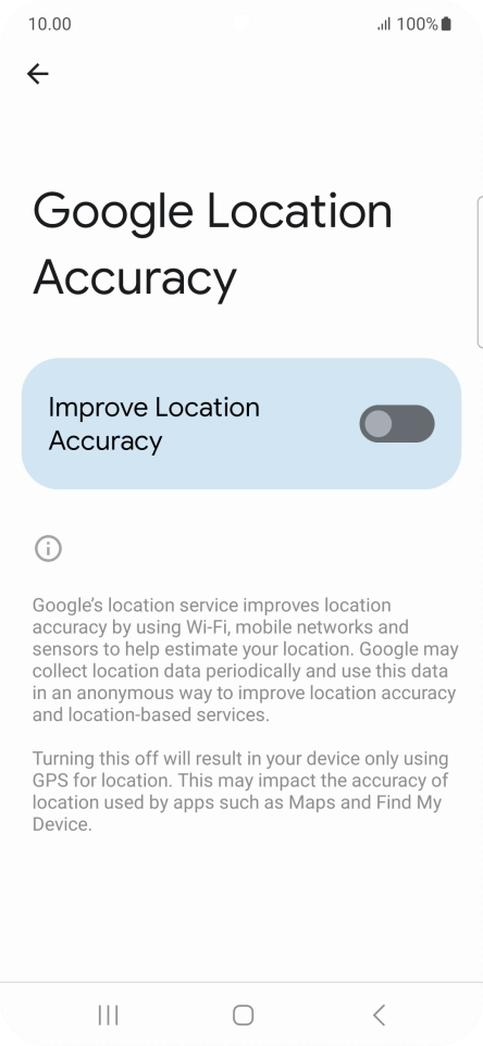 If you press the indicator next to 
