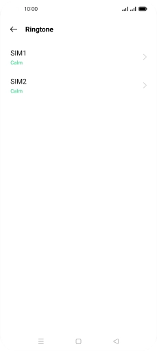 Press the required SIM.