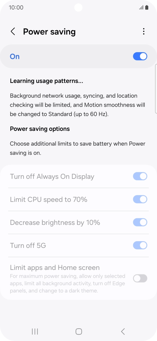 Press the Home key to return to the home screen.