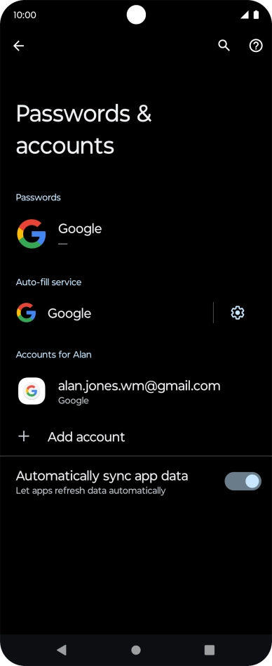 Press the Home key to return to the home screen.