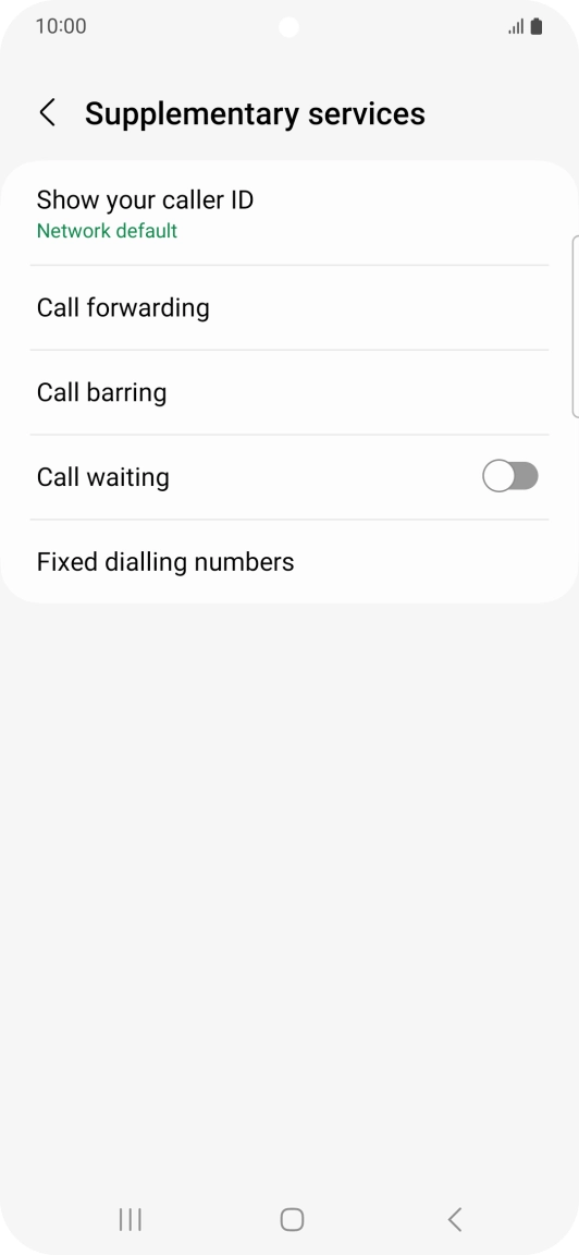 Press Show your caller ID.