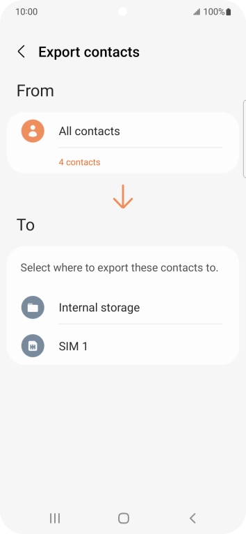 Press the name of the SIM.