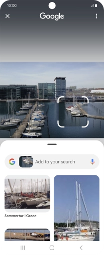 Follow the instructions on the screen to use the search results.