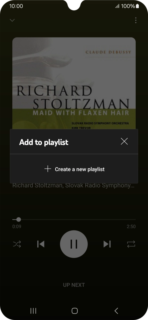 Press Create a new playlist.