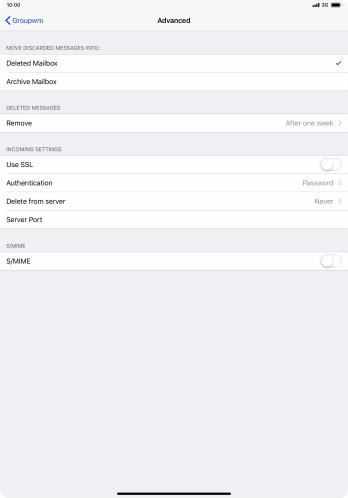 Press Authentication.