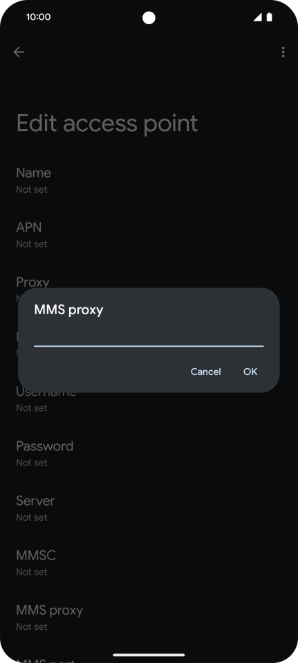 Key in 149.254.201.135 and press OK.