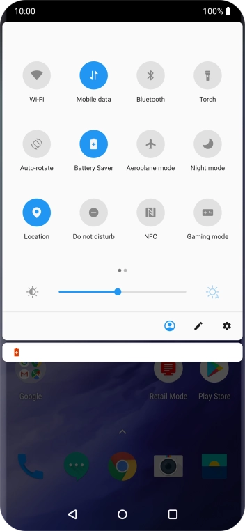 Press the Home key to return to the home screen.