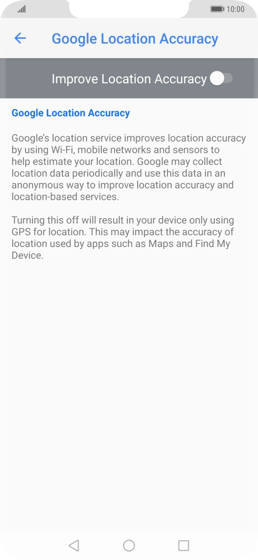 If you press the indicator next to 