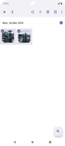 Press the share icon.