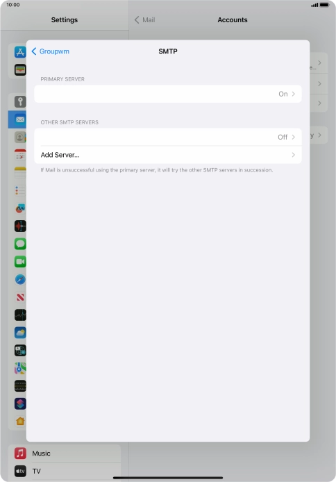 Press the field below 